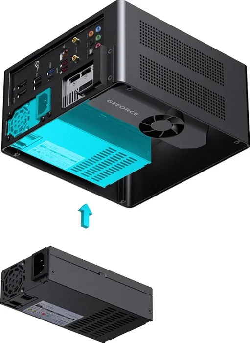 Jonsbo NV10, schwarz, Mini-ITX