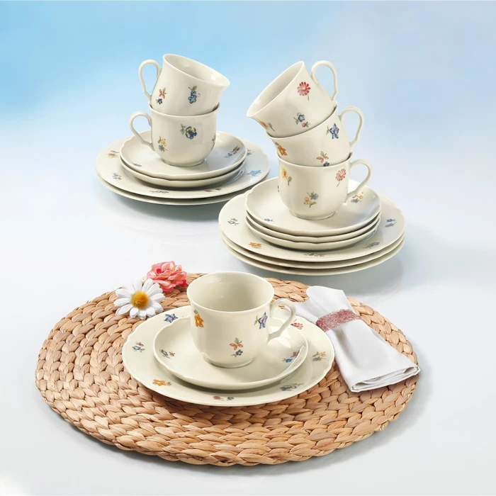 Seltmann Weiden Marie-Luise Blütenmeer 44714 Kaffeeservice elfenbein, 18-tlg.