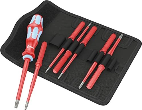 Wera Kraftform Kompakt VDE Stainless 8 extra slim 1 Bitset inkl. Tasche, 8-tlg.