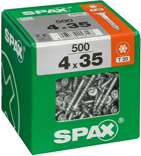 Spax WIROX A9J 4CUT T-STAR plus T20 Universalschraube, 4x35mm, 400 Stück