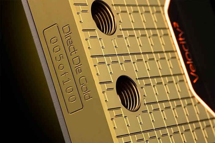 EK Water Blocks Quantum Line EK-Quantum Velocity² Direct Die D-RGB Limited Edition, 1700, Nickel, Gold