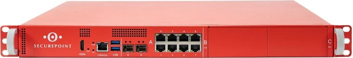 Securepoint RC1000R G6 UTM Rackmount Firewall, 8x RJ-45, 2x SFP+, 2x Erweiterungsslot