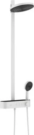 Hansgrohe Pulsify S Showerpipe 260 2jet EcoSmart mit ShowerTablet Select 400 Duschsystem mattweiß