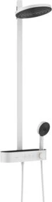Hansgrohe Pulsify S Showerpipe 260 2jet EcoSmart mit ShowerTablet Select 400 Duschsystem mattweiß
