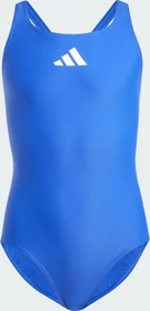 adidas Solid Small Logo Badeanzug semi lucid blue/white (Junior)