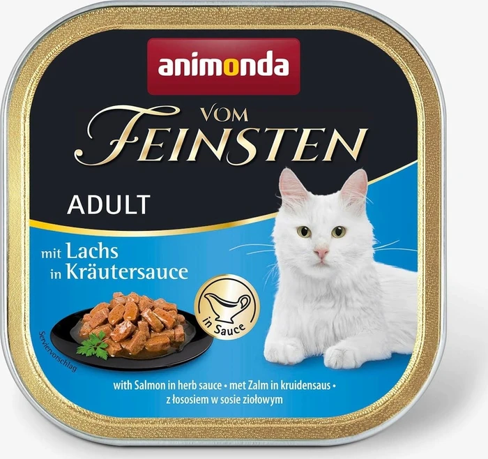 animonda Vom Feinsten Adult Lachs in Kräutersauce, 100g