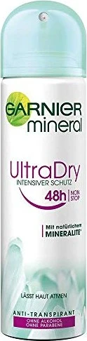 Garnier Mineral Ultra Dry Deodorant Spray, 150ml