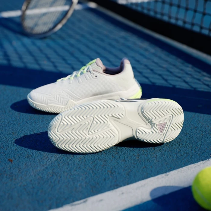 adidas Barricade 13 cloud white/core black/crystal jade (Damen)