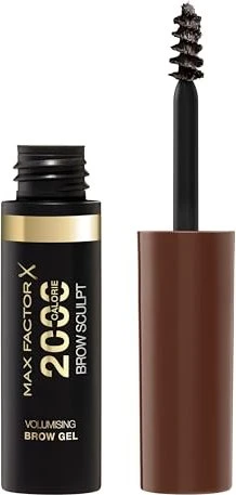 Max Factor 2000 Calorie Volumising Brow Sculpt Gel 004 black brown, 4.5ml