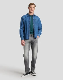 Lee Regular Leesure Hemd langarm silver moon (Herren)