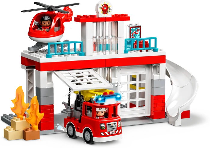 LEGO DUPLO - Feuerwehrwache mit Hubschrauber