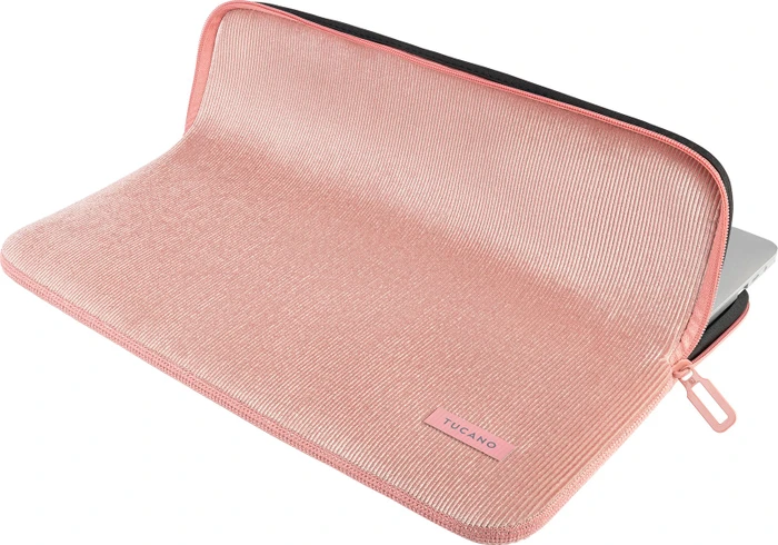 Tucano Velluto Sleeve für MacBook 16" rosa