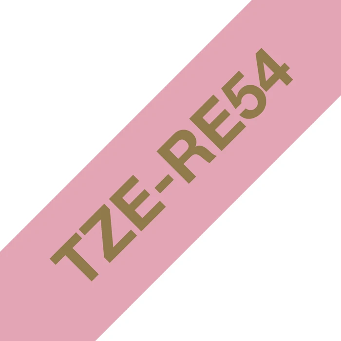 Brother TZe-RE54 Beschriftungsband, 24mm, gold/rosa