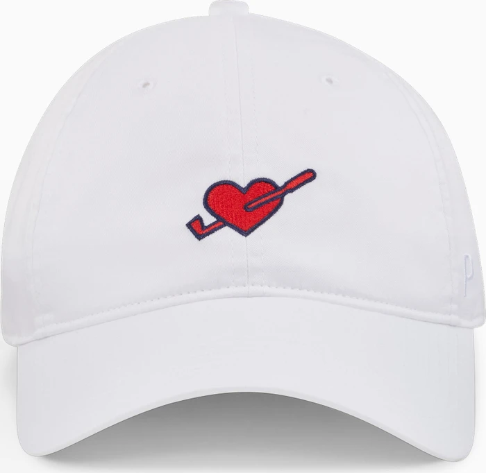 Puma Love Golf Dad Kappe white glow/strong red (Damen)