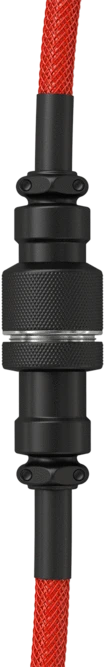 Glorious Coiled Cable USB-C auf USB-A, Tastaturkabel (Spiral-Textilkabel), 1.37m, Crimson Red