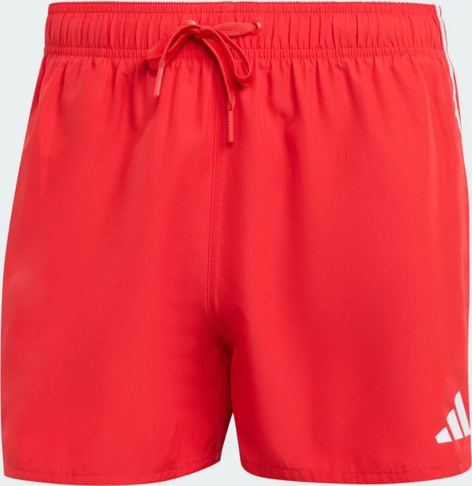 adidas 3-Streifen 3-Inch Badeshorts pure ruby/white (Herren)