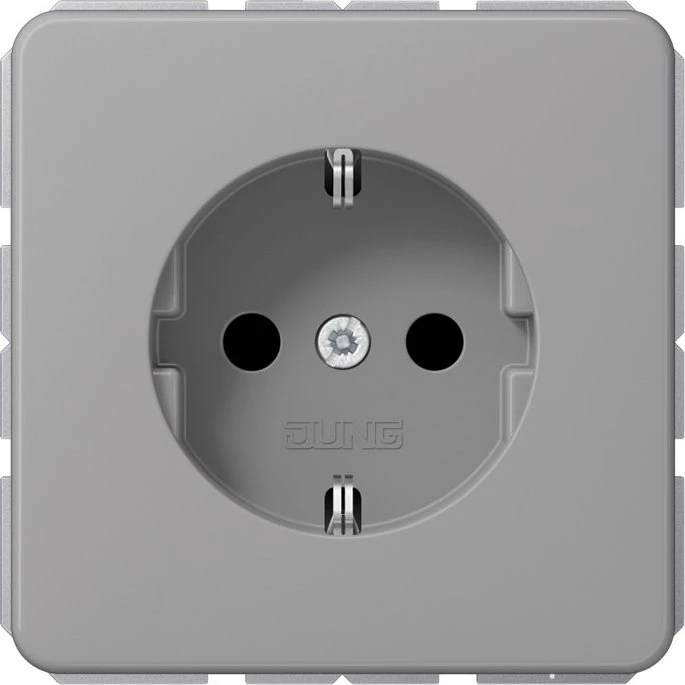 Jung Serie CD SCHUKO Steckdose Thermoplast 16A 250V, grau