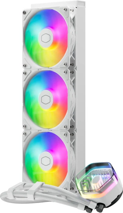 Cooler Master MasterLiquid 360 Atmos White ARGB, weiß