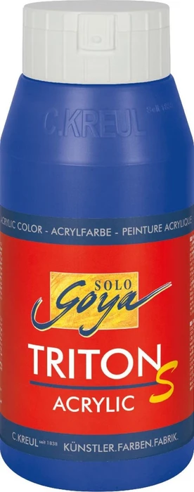 Kreul Solo Goya Triton S Acrylic Acrylfarbe, ultramarinblau, 750ml