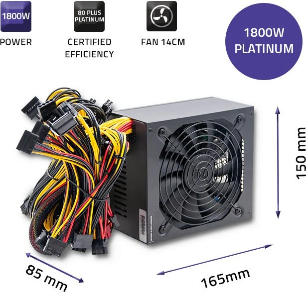 Qoltec ATX Power Supply 1800W, ATX