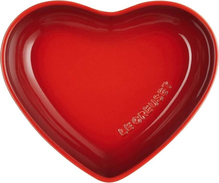 Le Creuset Schüssel in Herzform 20cm kirschrot
