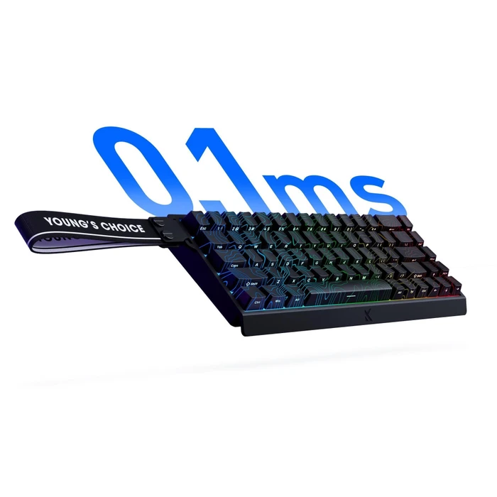 Mchose Ace 68 HE Gaming Keyboard, White Topographic, LEDs RGB, Dragon Lord Magnetic, USB, US