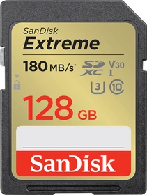 SanDisk Extreme R180/W90 128GB, UHS-I U3, Class 10