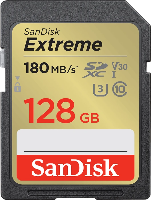SanDisk Extreme R180/W90 128GB, UHS-I U3, Class 10