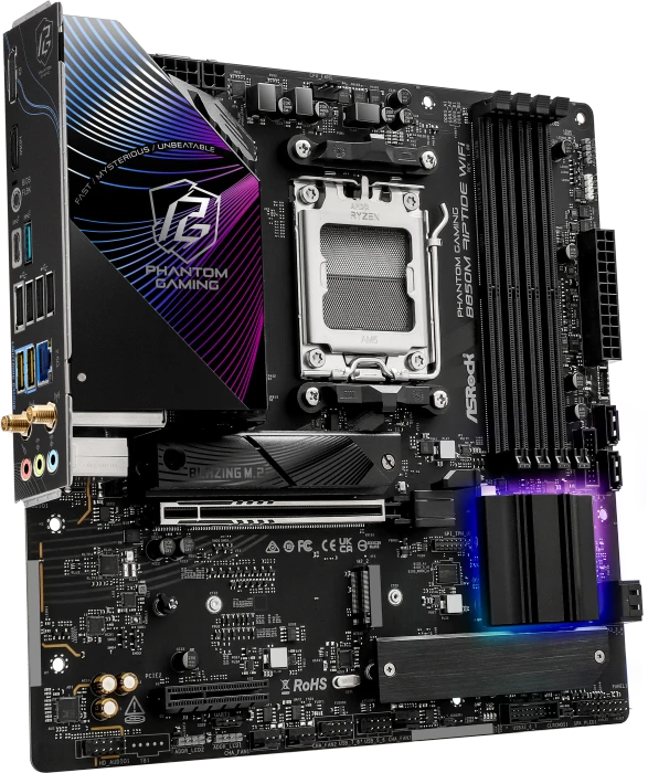 ASRock Phantom Gaming B850M Riptide WiFi (AMD AM5)