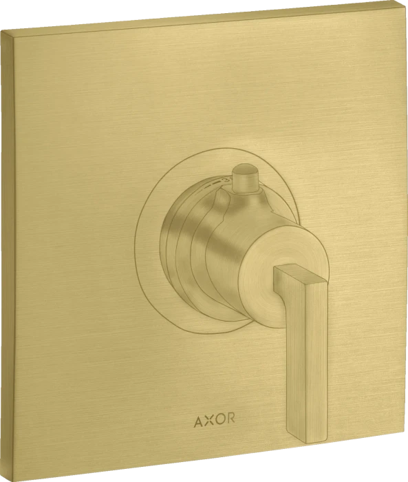 Hansgrohe Axor Citterio Thermostat HighFlow Unterputz mit Hebelgriff brushed brass