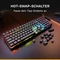 Glorious GMMK Eternal 96%, schwarz, LEDs RGB, Glorious Fox Linear, USB, US Vorschaubild