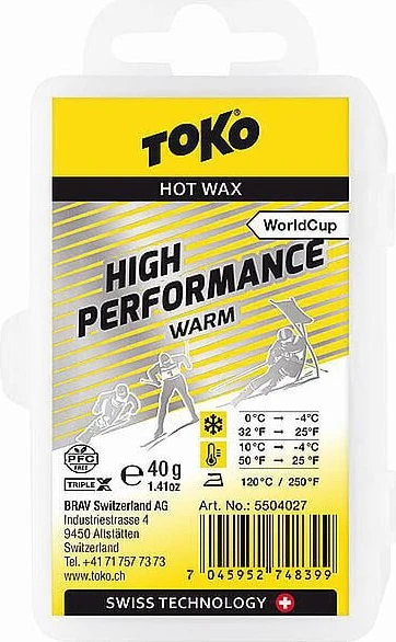 Toko High Performance Hot Wax Gleitwax Warm 120g Wachs
