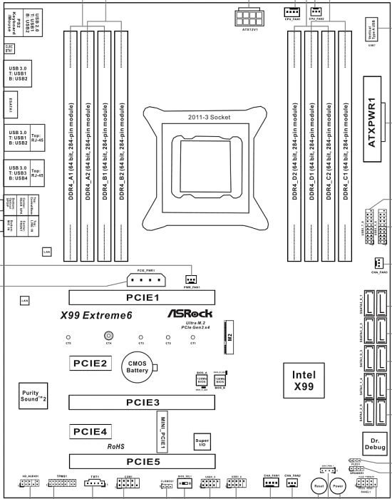 ASRock X99 Extreme6 (Intel 2011-3)
