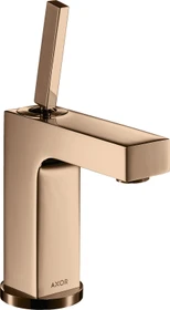 Hansgrohe Axor Citterio 110 Waschbeckenarmatur mit Ablauffernbedienung polished red gold