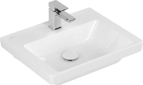 Villeroy & Boch Subway 3.0 Handwaschbecken 50x40x14.5cm, ohne Überlauf, weiß alpin ceramicplus