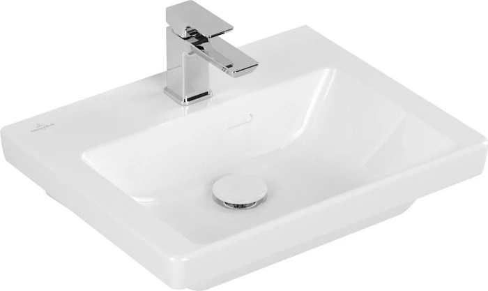 Villeroy & Boch Subway 3.0 Handwaschbecken 50x40x14.5cm, ohne Überlauf, weiß alpin ceramicplus