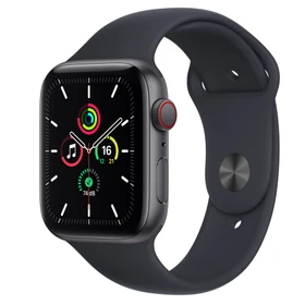 Apple Watch SE (GPS + Cellular) 44mm space grau mit Sportarmband Mitternacht