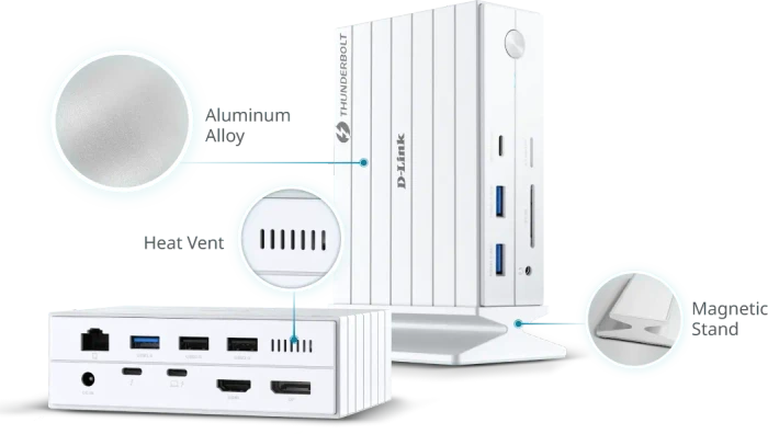 D-Link 14-in-1 Thunderbolt 4 Dockingstation, Thunderbolt 4 [Buchse]