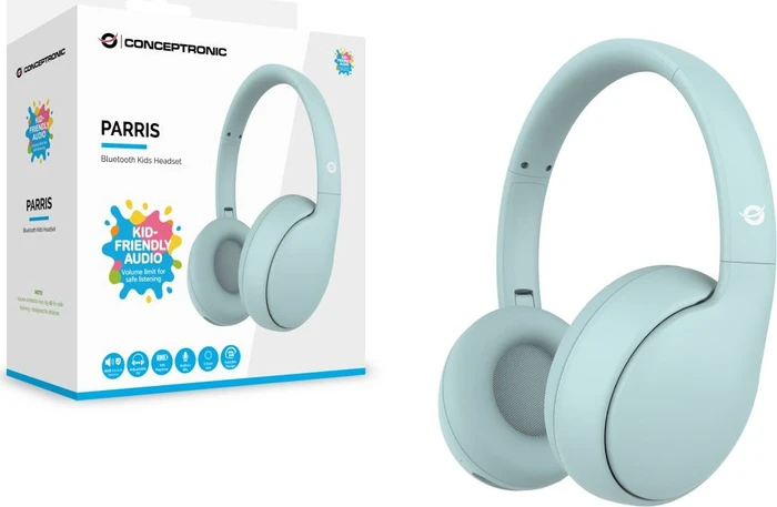 Conceptronic PARRIS04B Bluetooth-Kopfhörer für Kinder blau (PARRIS04B) – Bild 2 von 3