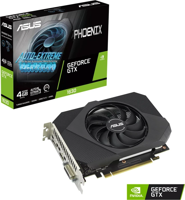 ASUS Phoenix GeForce GTX 1630, PH-GTX1630-4G, 4GB GDDR6, DVI, HDMI, DP