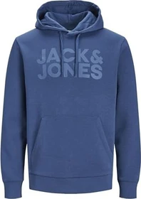 Jack & Jones Logo Hoodie ensign blue (Herren)