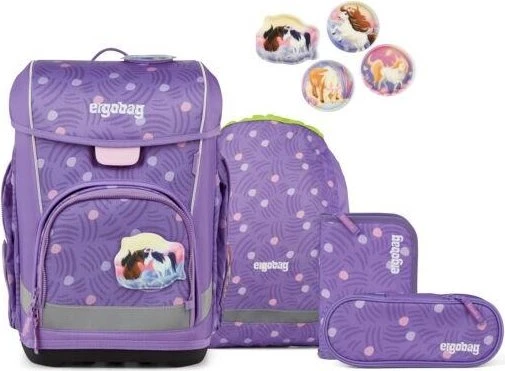 Ergobag Cubo Light PonyBäradies 2026 Schultaschen-Set, 5-tlg.