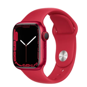 Apple Watch Series 7 (GPS) 41mm Aluminium PRODUCT(RED) mit Sportarmband PRODUCT(RED)