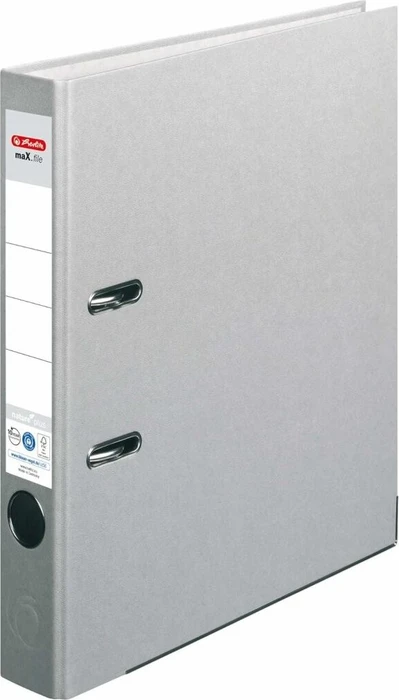 Herlitz maX.file nature plus Ordner 2-Ring, 50mm, A4, grau (10841708)
