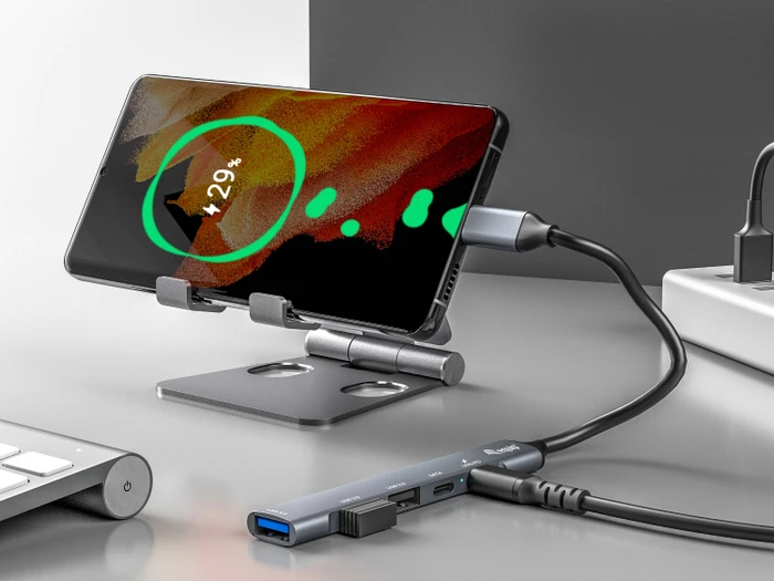 Equip 5-Port USB Hub mit USB-C PD 100W, USB-C 3.0 [Stecker]