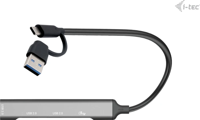 i-tec USB-C/-A Metal HUB, USB-C/USB-A 3.0 [Stecker]