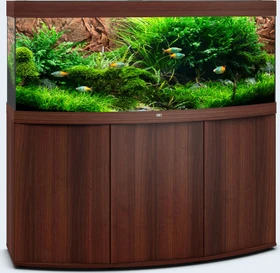 Juwel Vision 450 LED Aquarium-Set mit Unterschrank, dunkles Holz/dunkles Holz, 450l