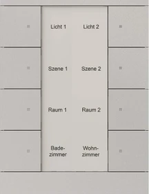 Busch-Jaeger Bedienelement 8-fach alusilber