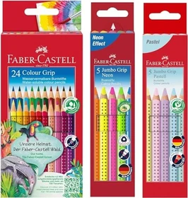 Faber-Castell Colour Grip Buntstift sortiert, Kartonetui, 24er-Set
