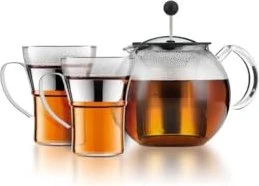 Bodum Assam Glas mit Metallgriff 350ml, 2 Stück